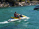 H2O Sports rents jet skis right on the beach.