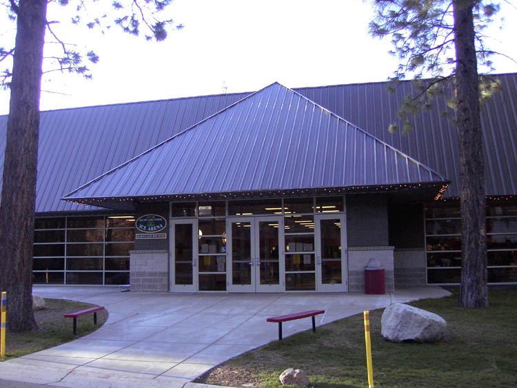 Ice arena entrance