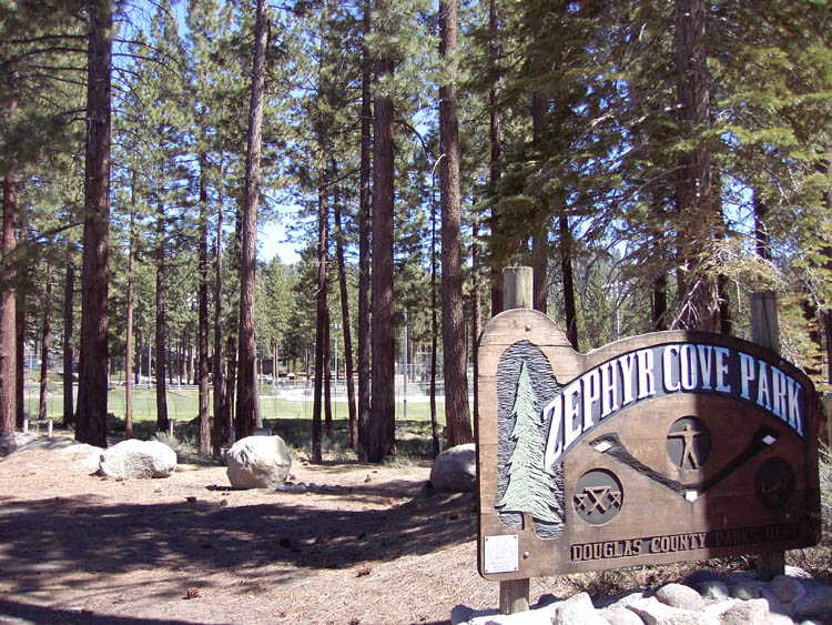 Zephyr Cove Park entrance