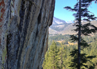Spaced Invaders rock climbing