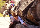 Woodfords rock climbing