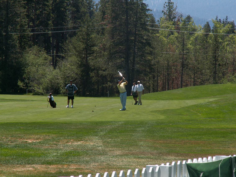 Tolliver fires on e onto the ninth green