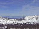 View of Big Blue from the saddle between Round Top and the Sisters