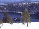 Backcountry skiing on Jakes Peak