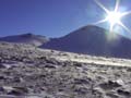 Sun dropping behind Freel Peak