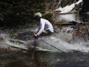 Crossing the creek coming out of Winnemucca Lake.