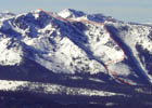 Traditional winter route up Tallac