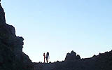 Glove Rock at sunset