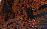 Glove Rock at sunset