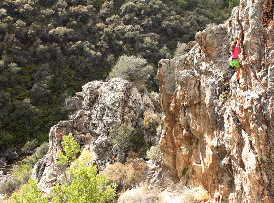 rock climbing in lamoille canyon
