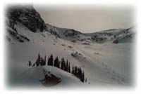 Ski tracks