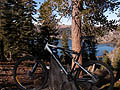 The top of the Chris Tucker trail lies between Marlette Lake and Tahoe.