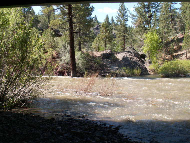 View from under Hangman's Bridge
