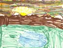 Lake Tahoe sunset artwork