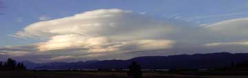 Cloud formations over Lake Tahoe