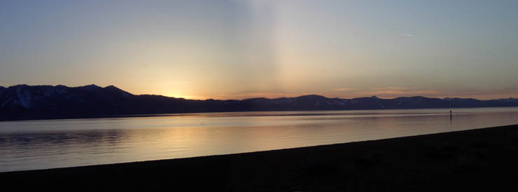 Sunset panorama from Nevada Beach