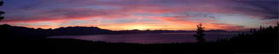 Tallac Vista sunset, Lake Tahoe