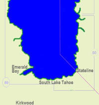South Lake Tahoe Map