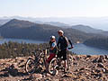 The Rim Trail takes you high above Marlette Lake.